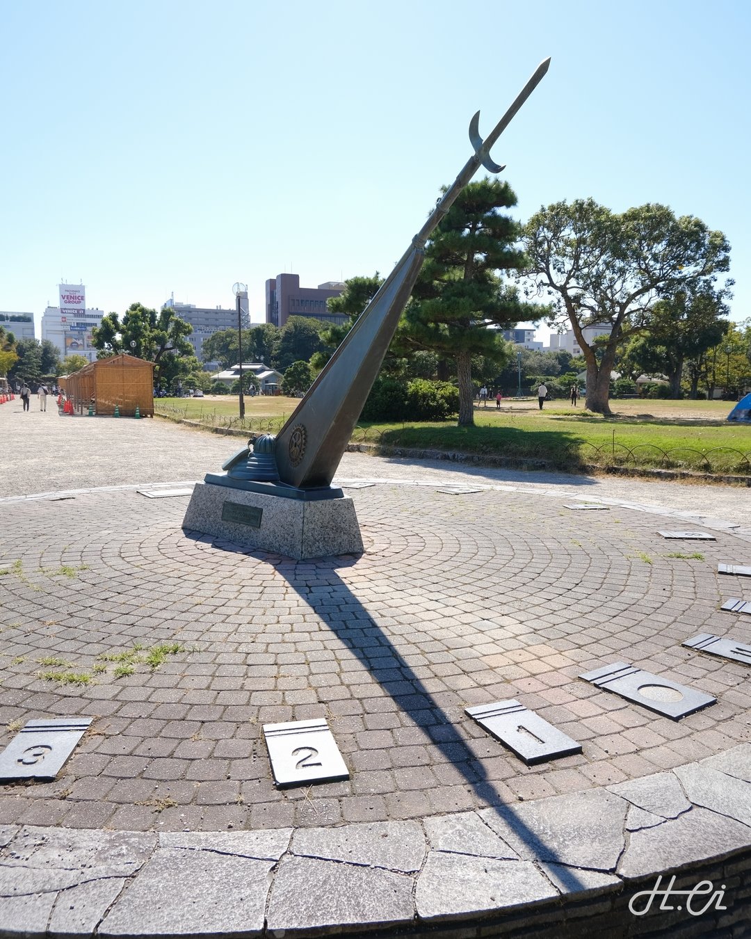 明石城跡の日時計